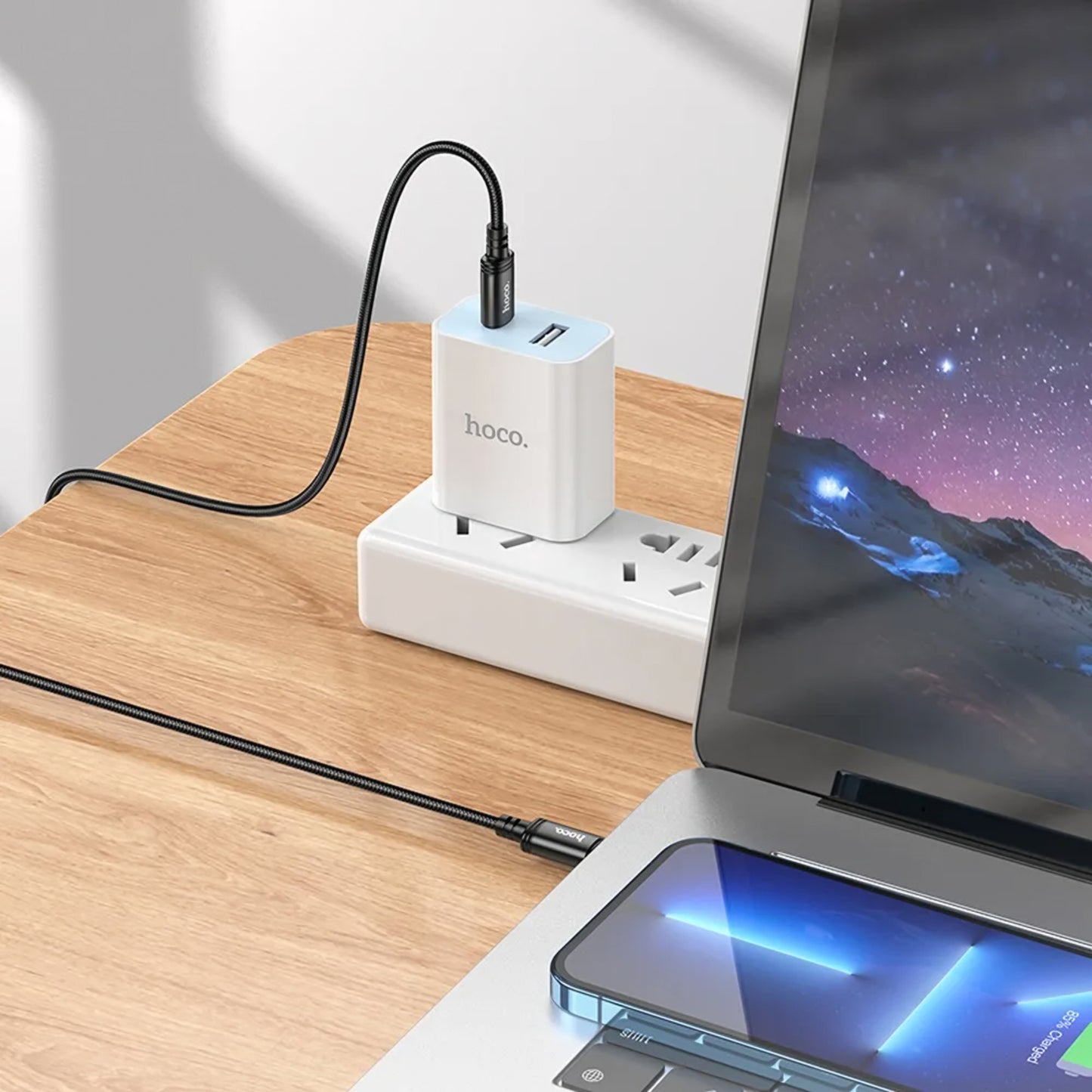 Kabel do danych i ładowania USB-C - USB-C HOCO X91, 60W, 3m, Czarny