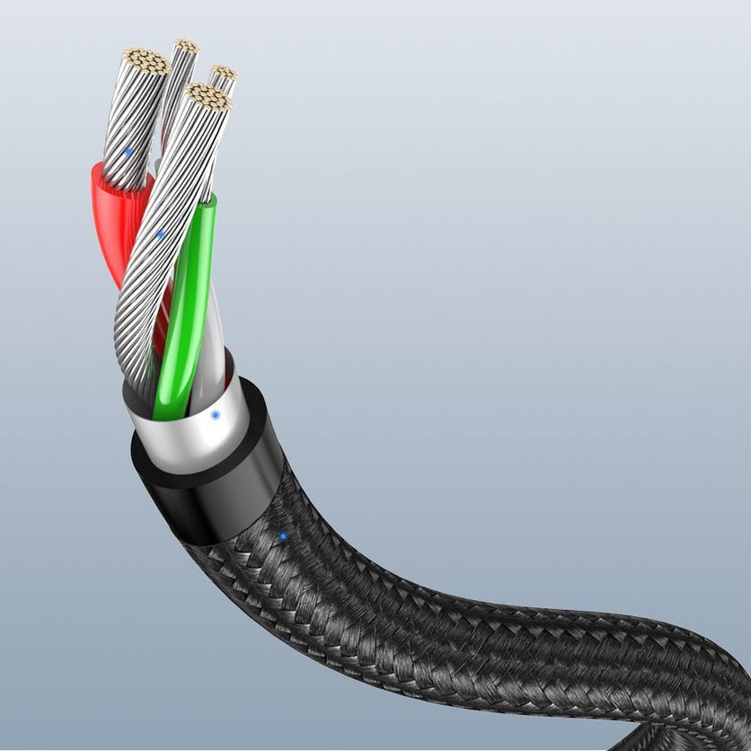 Kabel do danych i ładowania USB-A - USB-C UGREEN US284 Angled, 18W, 1m, Szary