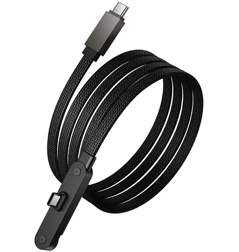Kabel do przesyłu danych i ładowania USB-C - USB-C HOCO U150 Exquisite, 60W, 1,2m, Czarny