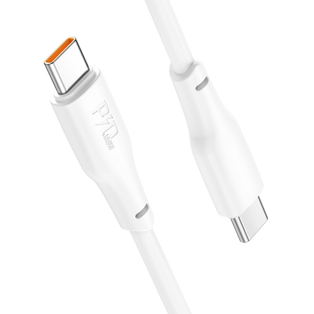 USB-C Data and Charging Cable - USB-C HOCO X93 USB-C, 100W, 2m, White
