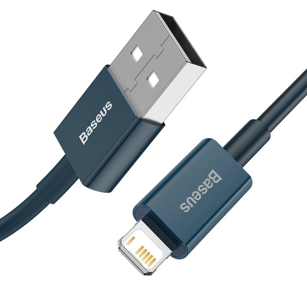 Kabel do ładowania i transmisji danych USB-A - Lightning Baseus Superior Series, 20W, 1m, niebieski CALYS-A03
