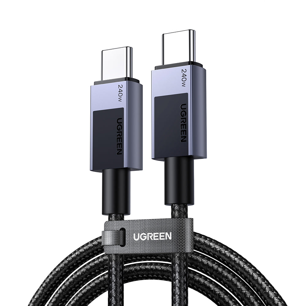 Kabel do danych i ładowania USB-C - USB-C UGREEN L513, 240W, 2m, Czarny