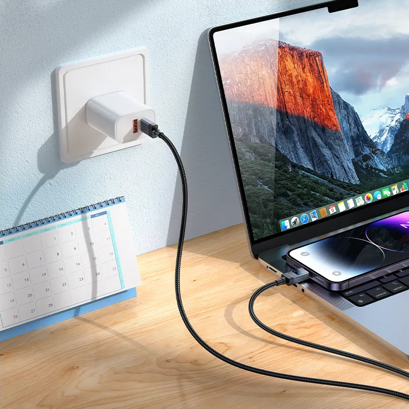 Kabel do danych i ładowania USB-C - Lightning HOCO X118 Display, 27W, 1m, Czarny