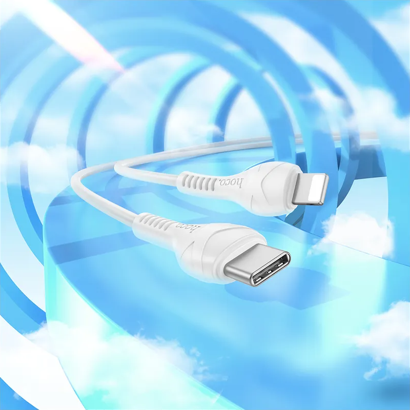 USB-C to Lightning Data and Charging Cable HOCO X37, 27W, 1m, White