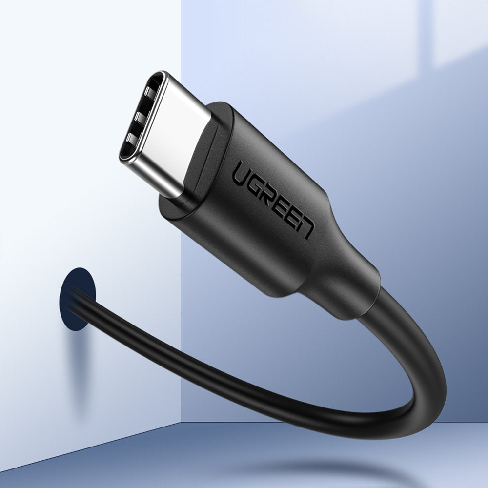 Kabel USB-C do transmisji danych i ładowania - USB-C UGREEN US286, 60W, 2m, czarny