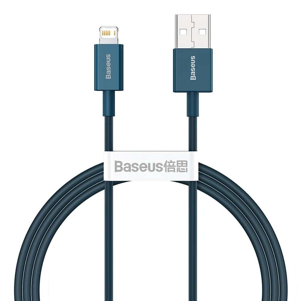 Kabel do ładowania i transmisji danych USB-A - Lightning Baseus Superior Series, 20W, 1m, niebieski CALYS-A03