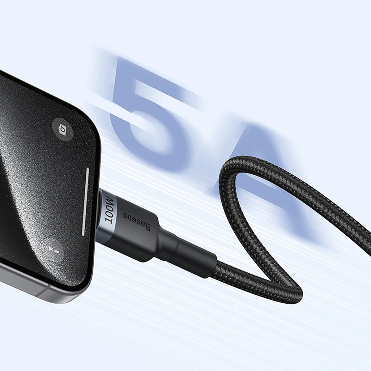 Kabel do przesyłu danych i ładowania USB-C - USB-C Baseus Cafule, 100W, 2m, czerwony, zestaw 2 sztuki P10318306003-01