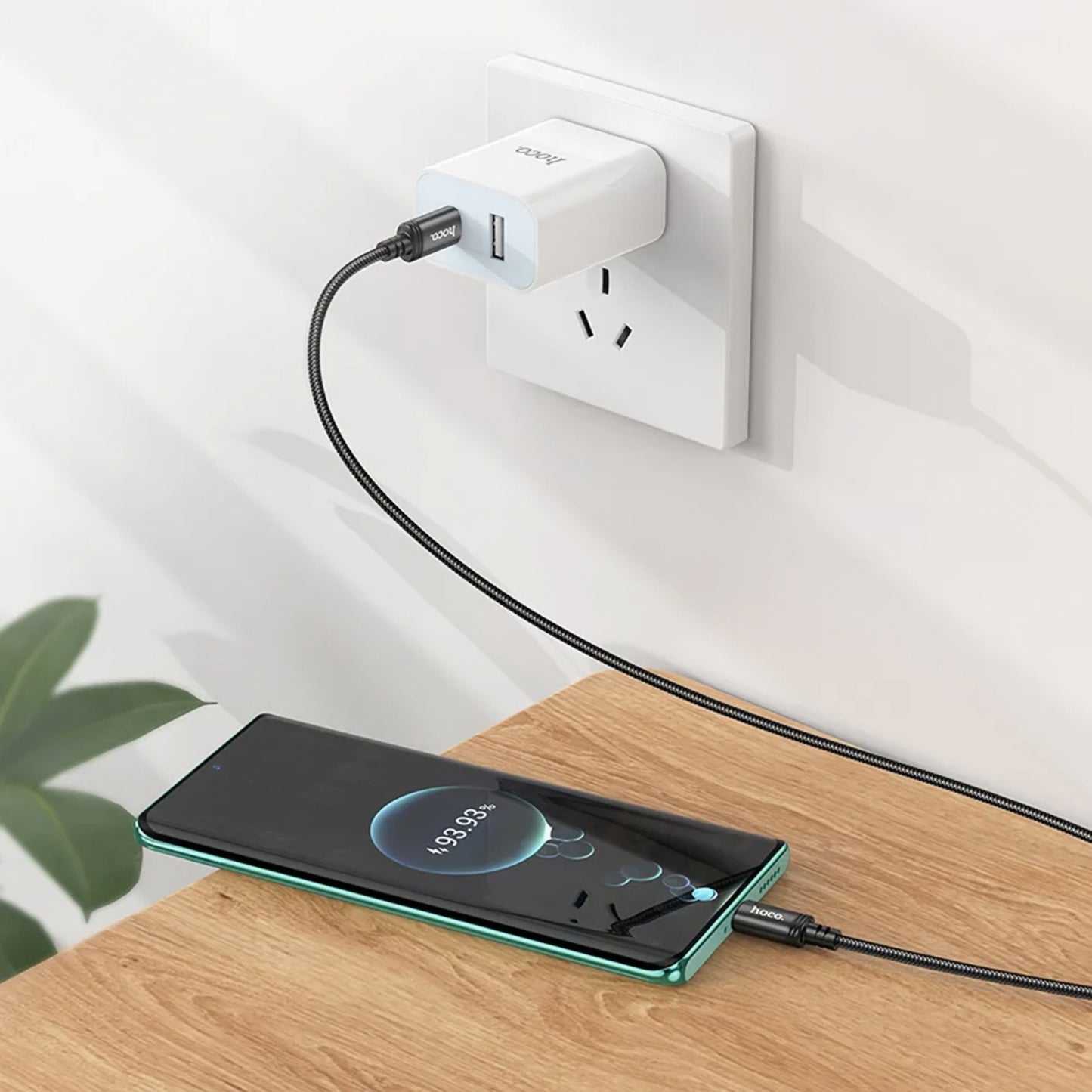 Kabel do danych i ładowania USB-C - USB-C HOCO X91, 60W, 3m, Czarny