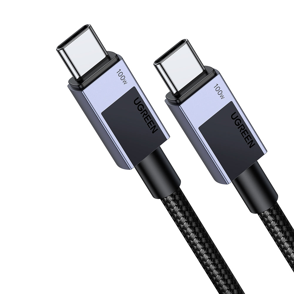 Kabel do danych i ładowania USB-C - USB-C UGREEN L512, 100W, 3m, Szary