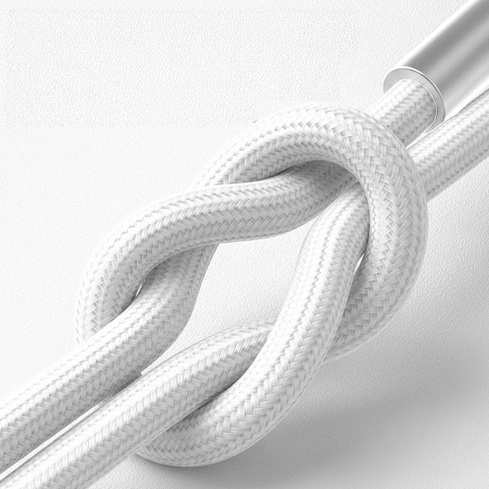 Kabel do danych i ładowania USB-A - Lightning 3MK Hyper N, 12W, 2m, Biały
