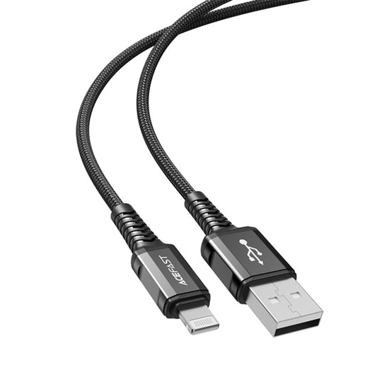 Kabel do danych i ładowania USB-A - Lightning Acefast C1-02, 18W, 1.2m, Czarny