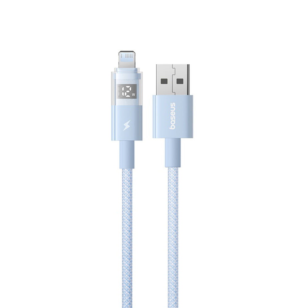 Kabel do danych i ładowania USB-A - Lightning Baseus Display 2, 12W, 1m, Niebieski P10382700311-00