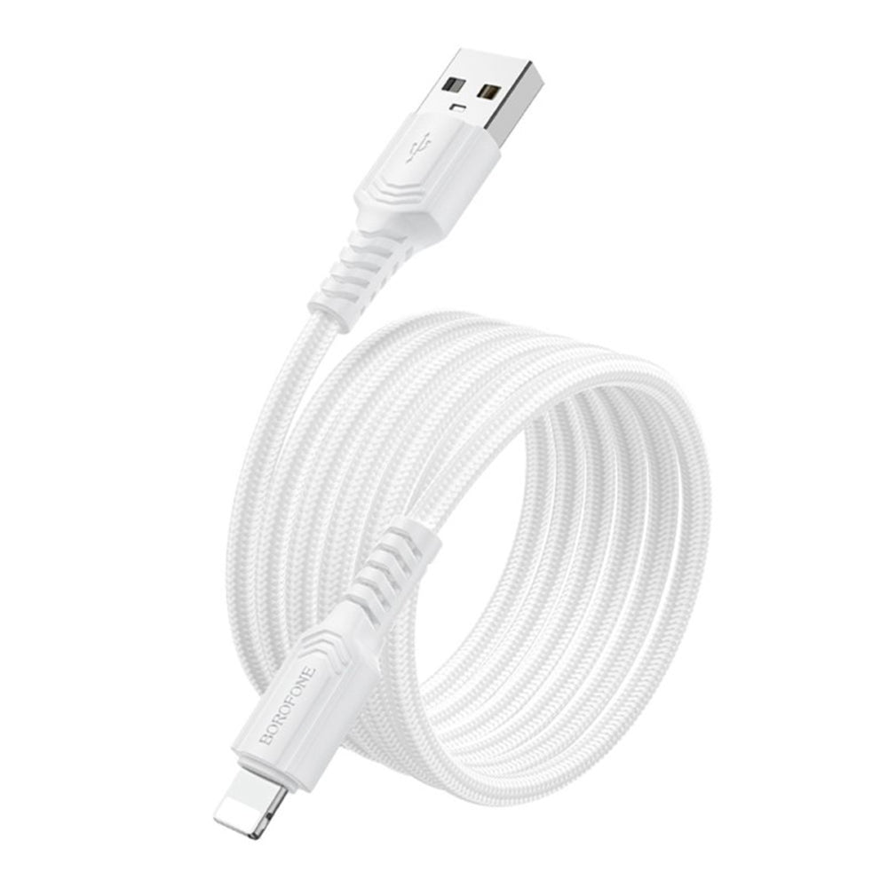 Kabel do danych i ładowania USB-A - Lightning Borofone BX116 Certain, 18W, 1m, Czarny