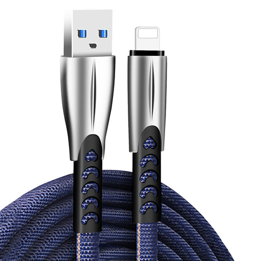 Kabel do danych i ładowania USB-A - Lightning ColorWay CW-CBUL010, 18W, 1m, Niebieski