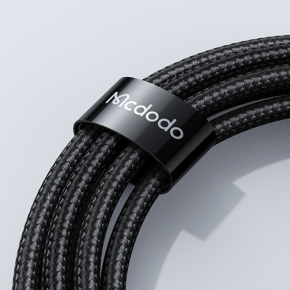 Kabel do danych i ładowania USB-A - microUSB McDodo CA-1070 Display, 18W, 1.2m, Czarny