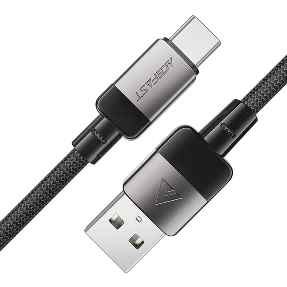 Kabel do danych i ładowania USB-A - USB-C Acefast C9-04, 18W, 1.2m, Czarny