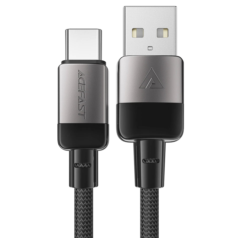 Kabel do danych i ładowania USB-A - USB-C Acefast C9-04, 18W, 1.2m, Czarny