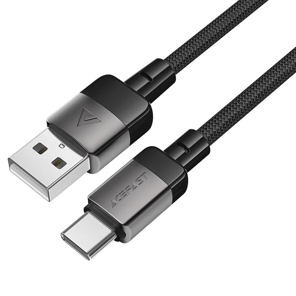 Kabel do danych i ładowania USB-A - USB-C Acefast C9-04, 18W, 1.2m, Czarny