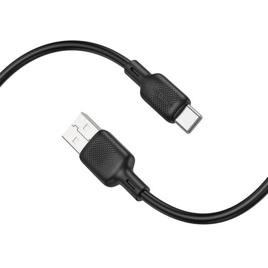Kabel do danych i ładowania USB-A - USB-C Borofone BX113 Lenny, 18W, 2m, Czarny