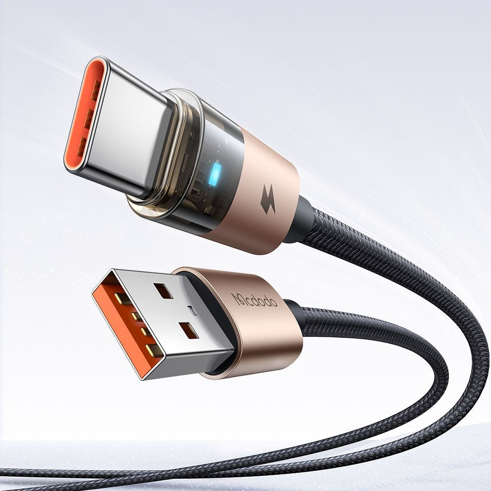 Kabel do danych i ładowania USB-A - USB-C McDodo CA-6891, 66W, 1.2m, Złoty