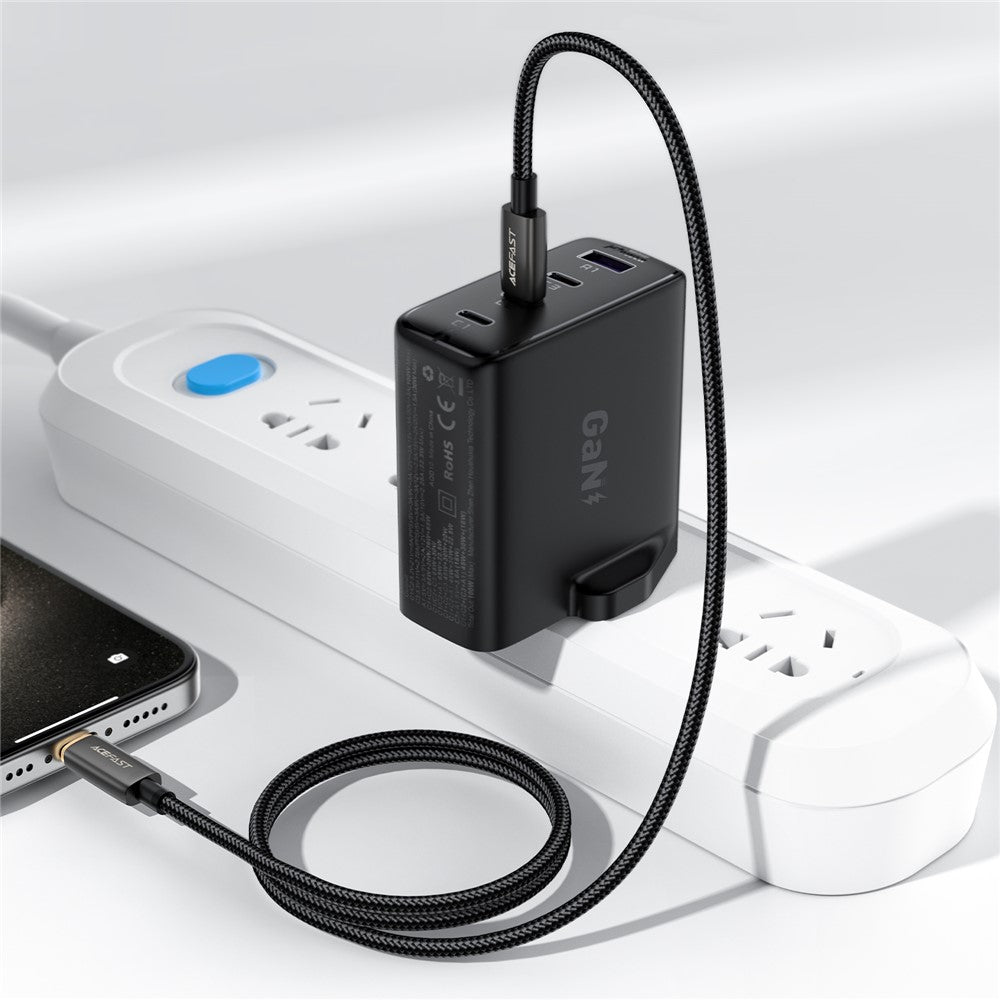 Kabel do danych i ładowania USB-C - Lightning Acefast C23-01, 30W, 1.2m, Czarny