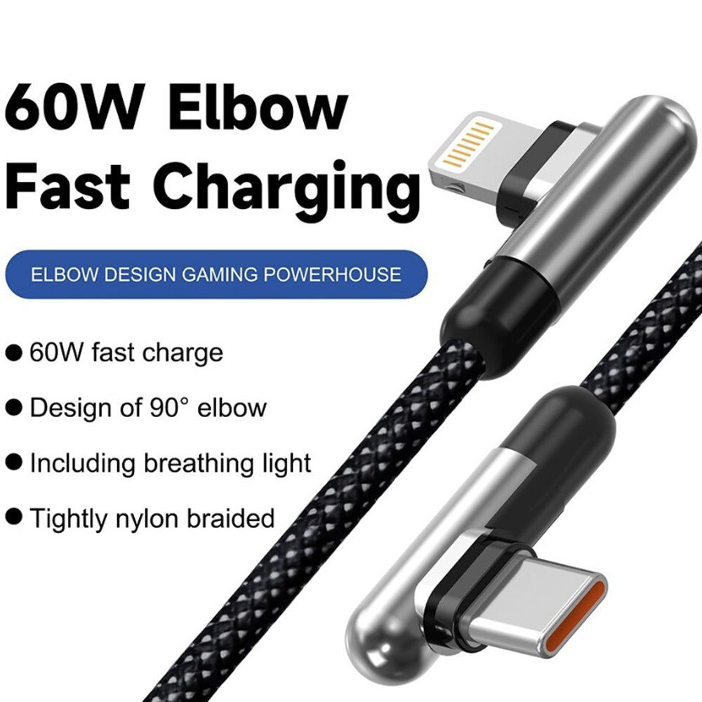 Kabel do danych i ładowania USB-C - Lightning Lito LD13CL, 30W, 1m, czarny