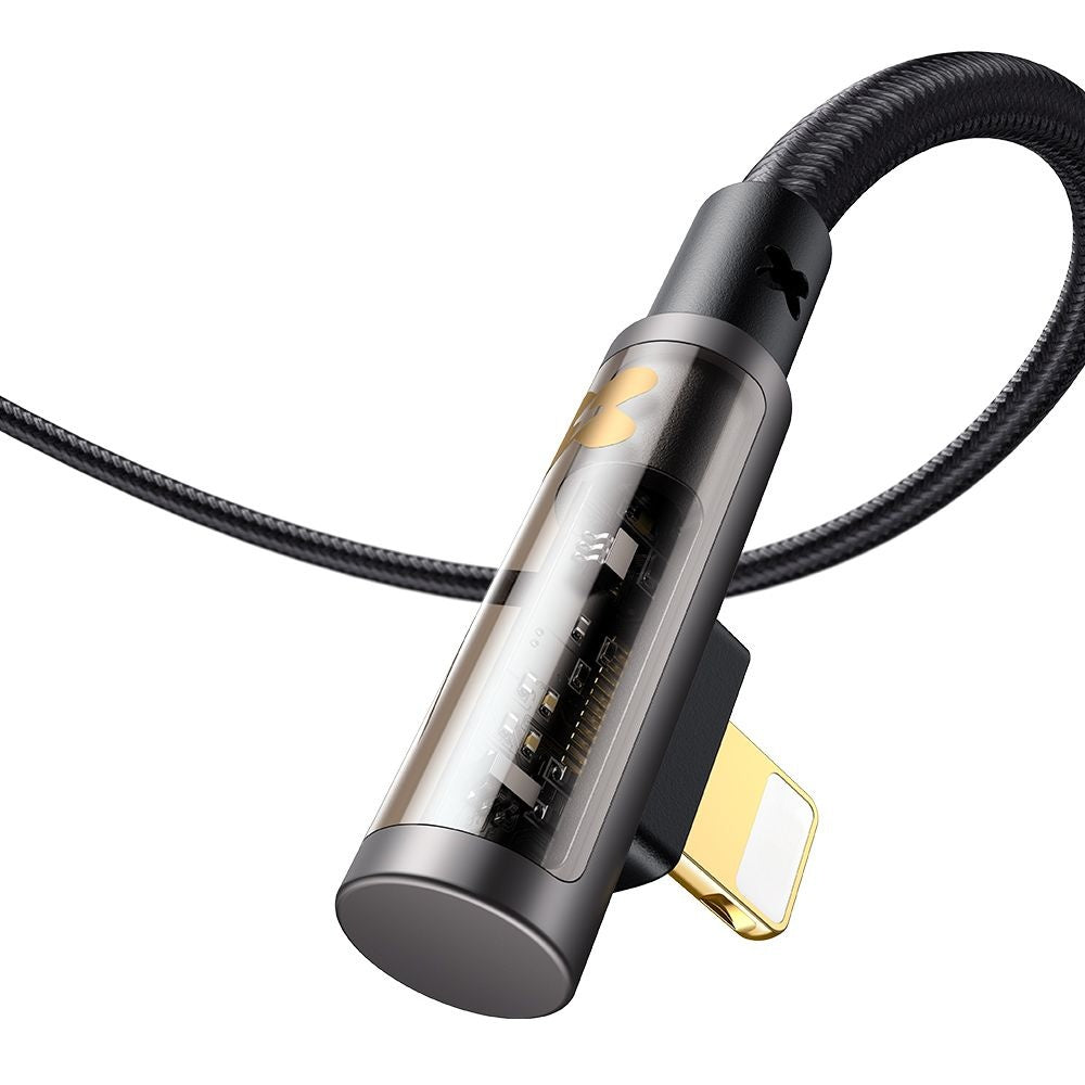 Kabel do danych i ładowania USB-C - Lightning McDodo CA-3390 Angled, 36W, 1.2m, Czarny