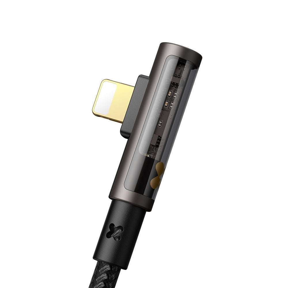 Kabel do danych i ładowania USB-C - Lightning McDodo CA-3390 Angled, 36W, 1.2m, Czarny