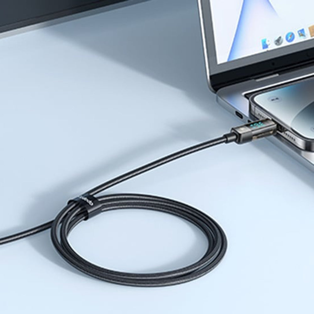 Kabel do danych i ładowania USB-C - Lightning McDodo CA-3600 Wyświetlacz Auto Power Off, 36W, 1.2m, Czarny