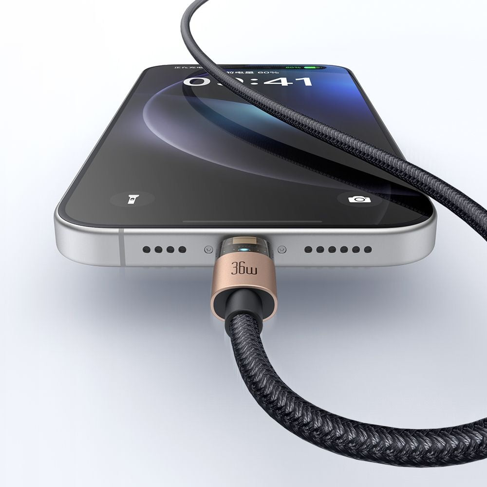 Kabel do danych i ładowania USB-C - Lightning McDodo CA-6941, 36W, 1.2m, Złoty