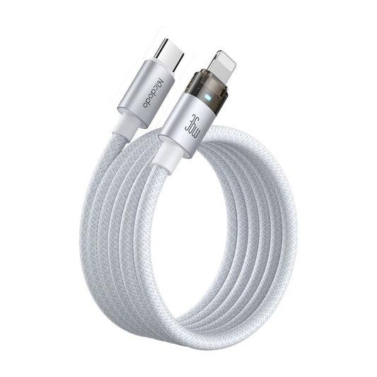 Kabel do danych i ładowania USB-C - Lightning McDodo CA-6942, 36W, 1.2m, Biały