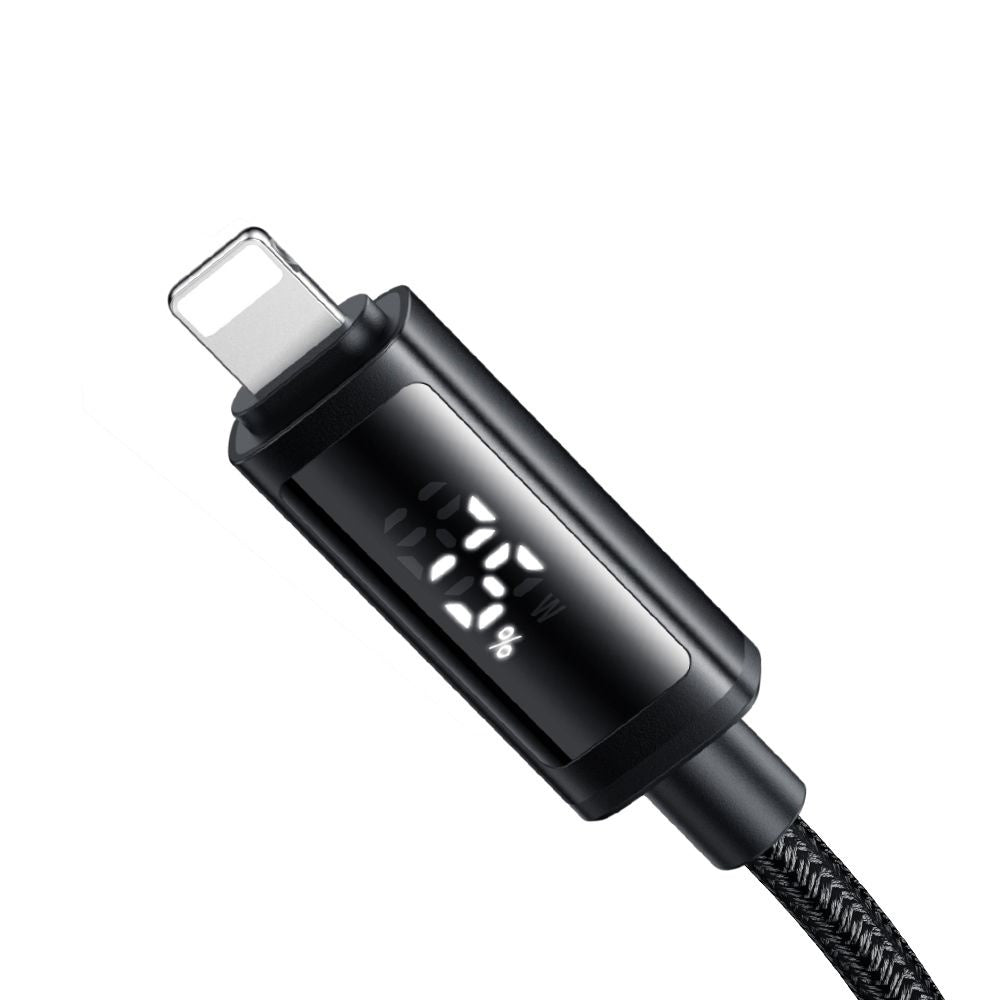 Kabel do danych i ładowania USB-C - Lightning McDodo CA-7990 Display, 36W, 1.2m, Czarny