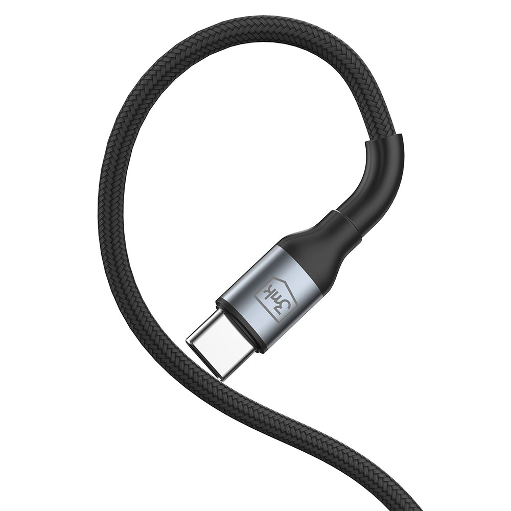 Kabel do danych i ładowania USB-C - USB-C 3MK Hyper N, 100W, 1m, Czarny