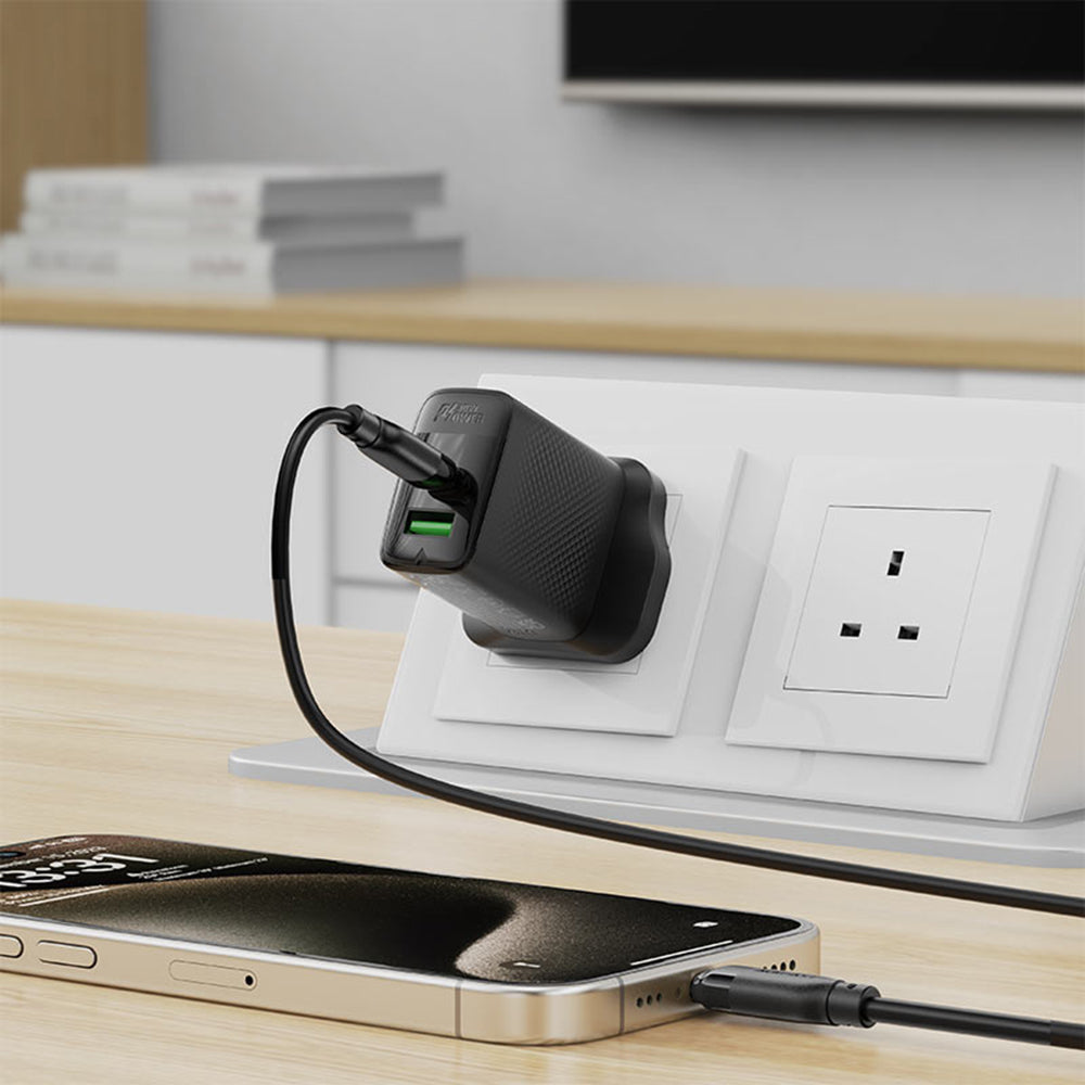 Kabel do danych i ładowania USB-C - USB-C Acefast C16-03, 60W, 1.2m, Czarny