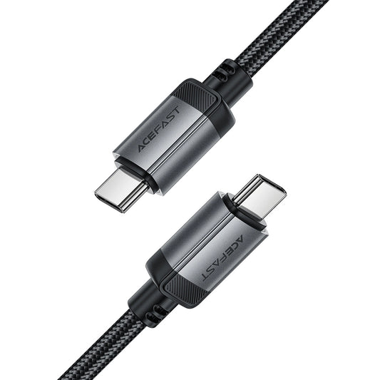 Kabel do danych i ładowania USB-C - USB-C Acefast C20-03, 60W, 1.2m, Czarny