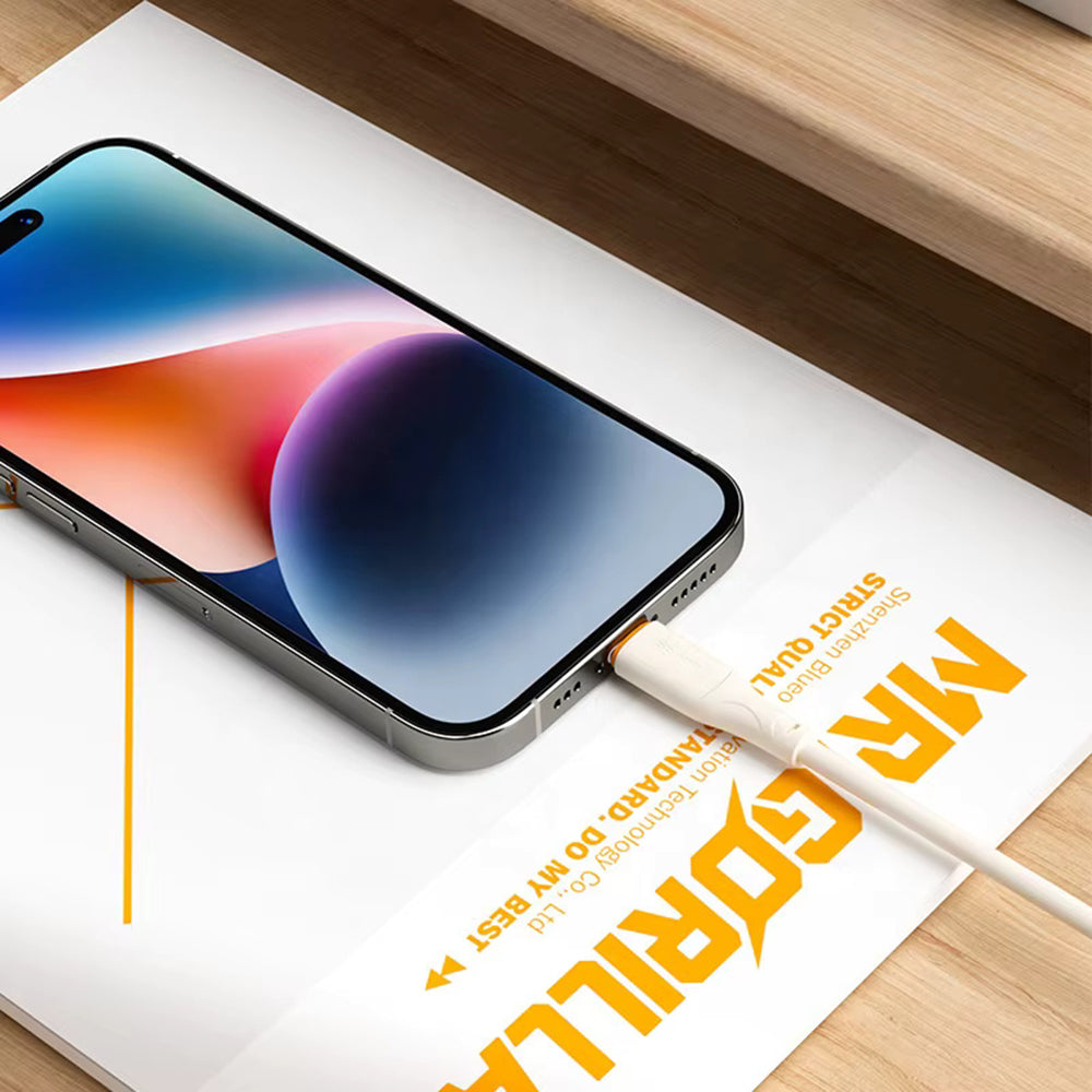 Kabel do danych i ładowania USB-C - USB-C Blueo Ape Legend, 100W, 1.5m, Pomarańczowy