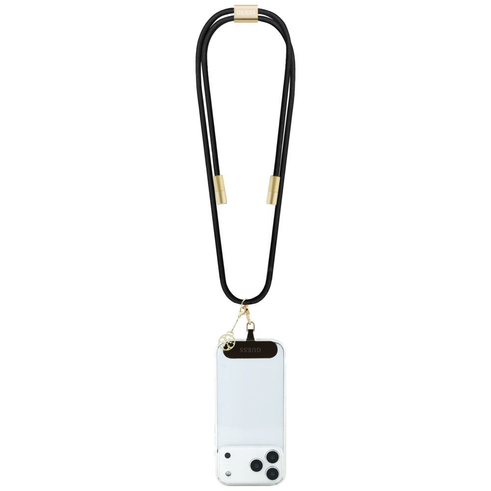 Kabel do danych i ładowania USB-C - USB-C Guess CBDY 4G Charm, 100W, 1,5m, Czarny
