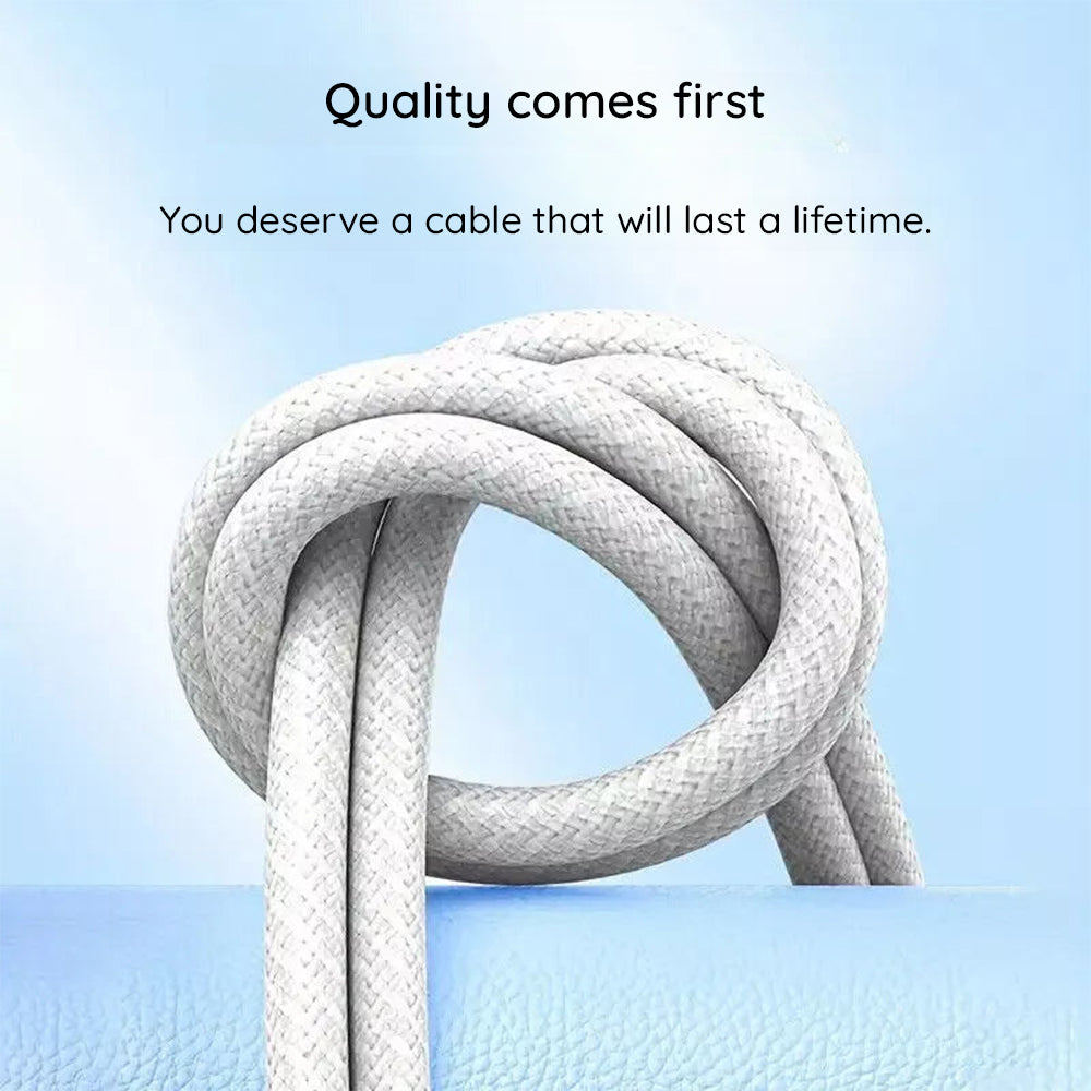 Kabel do danych i ładowania USB-C - USB-C Lito LD04CC, 60W, 1m, Biały