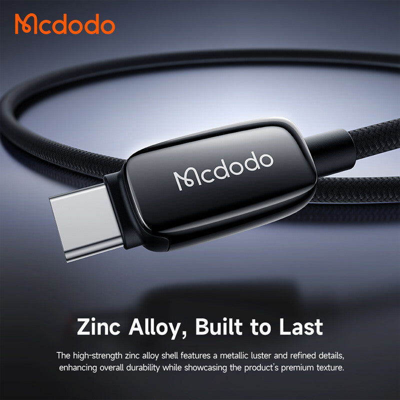 Kabel do danych i ładowania USB-C - USB-C McDodo CA-0100, 100W, 1.2m, Czarny
