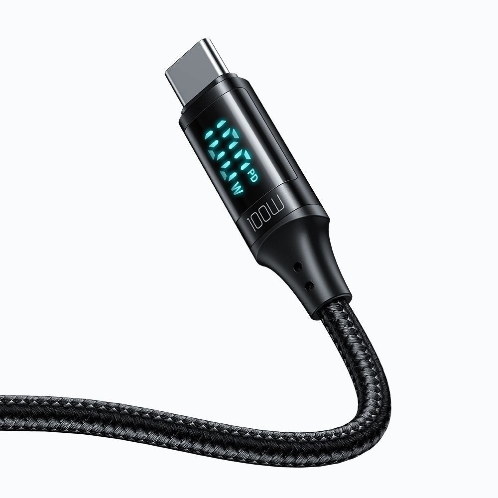 Kabel do danych i ładowania USB-C - USB-C McDodo CA-1100 Display, 100W, 1.2m, Czarny