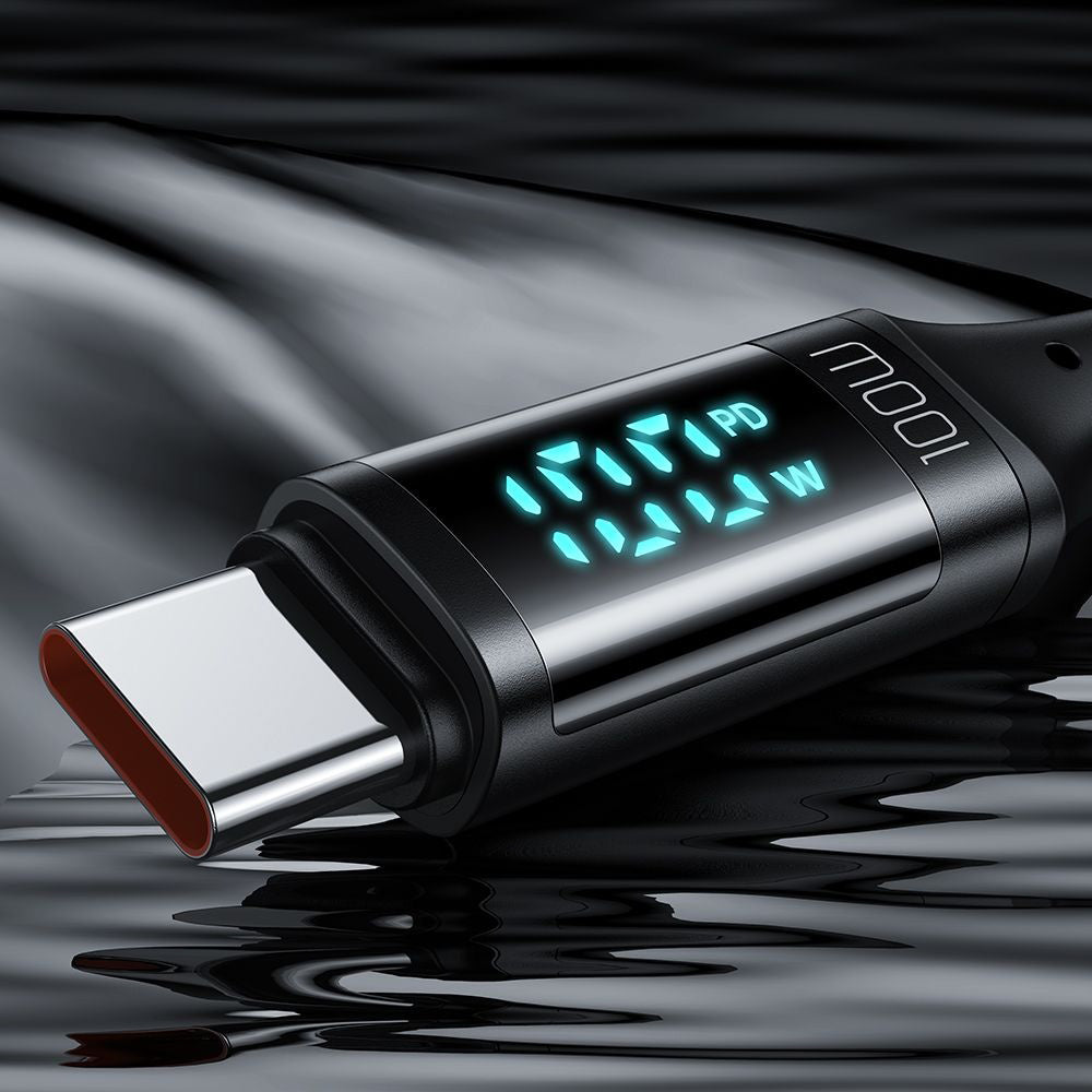 Kabel do danych i ładowania USB-C - USB-C McDodo CA-1100 Display, 100W, 1.2m, Czarny