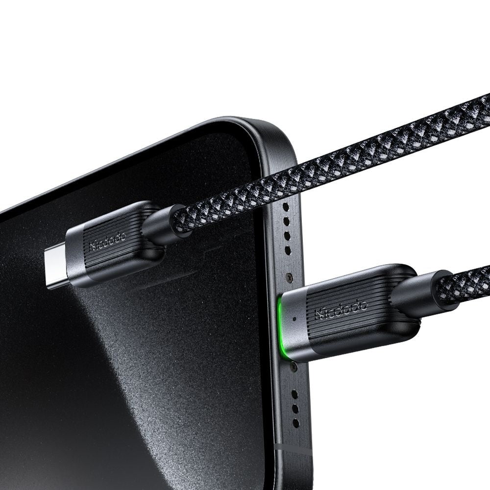 Kabel do danych i ładowania USB-C - USB-C McDodo CA-2000 Self Winding, 60W, 1.2m, Czarny