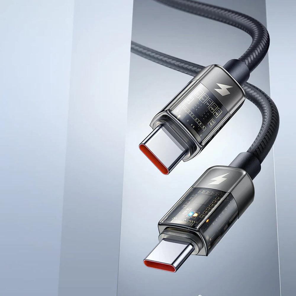 Kabel do danych i ładowania USB-C - USB-C McDodo CA-2840 Auto Power Off, 100W, 1,2m, Czarny
