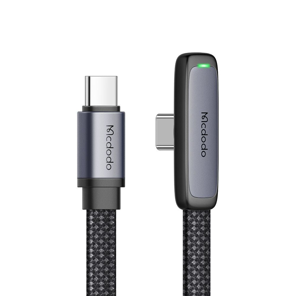 Kabel do danych i ładowania USB-C - USB-C McDodo CA-3360 Angled, 65W, 1.2m, Czarny