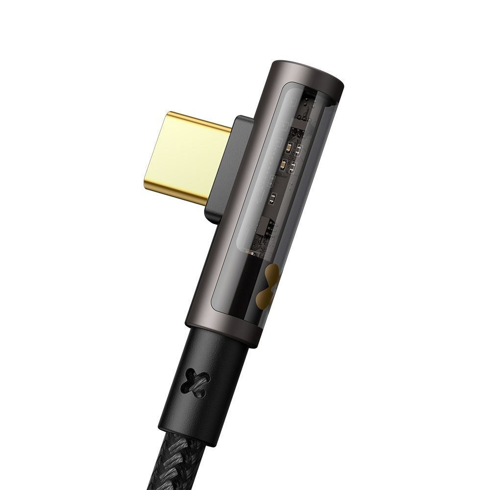 Kabel do danych i ładowania USB-C - USB-C McDodo CA-3400 Angled, 100W, 1.2m, Czarny