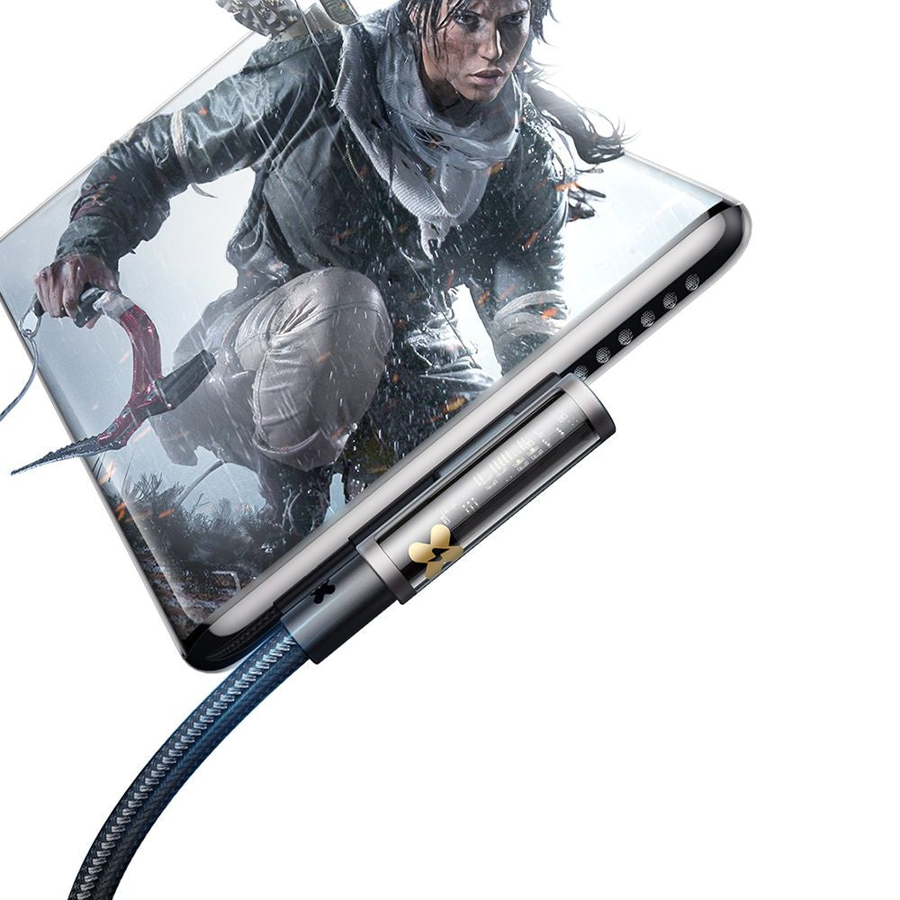 Kabel do danych i ładowania USB-C - USB-C McDodo CA-3400 Angled, 100W, 1.2m, Czarny