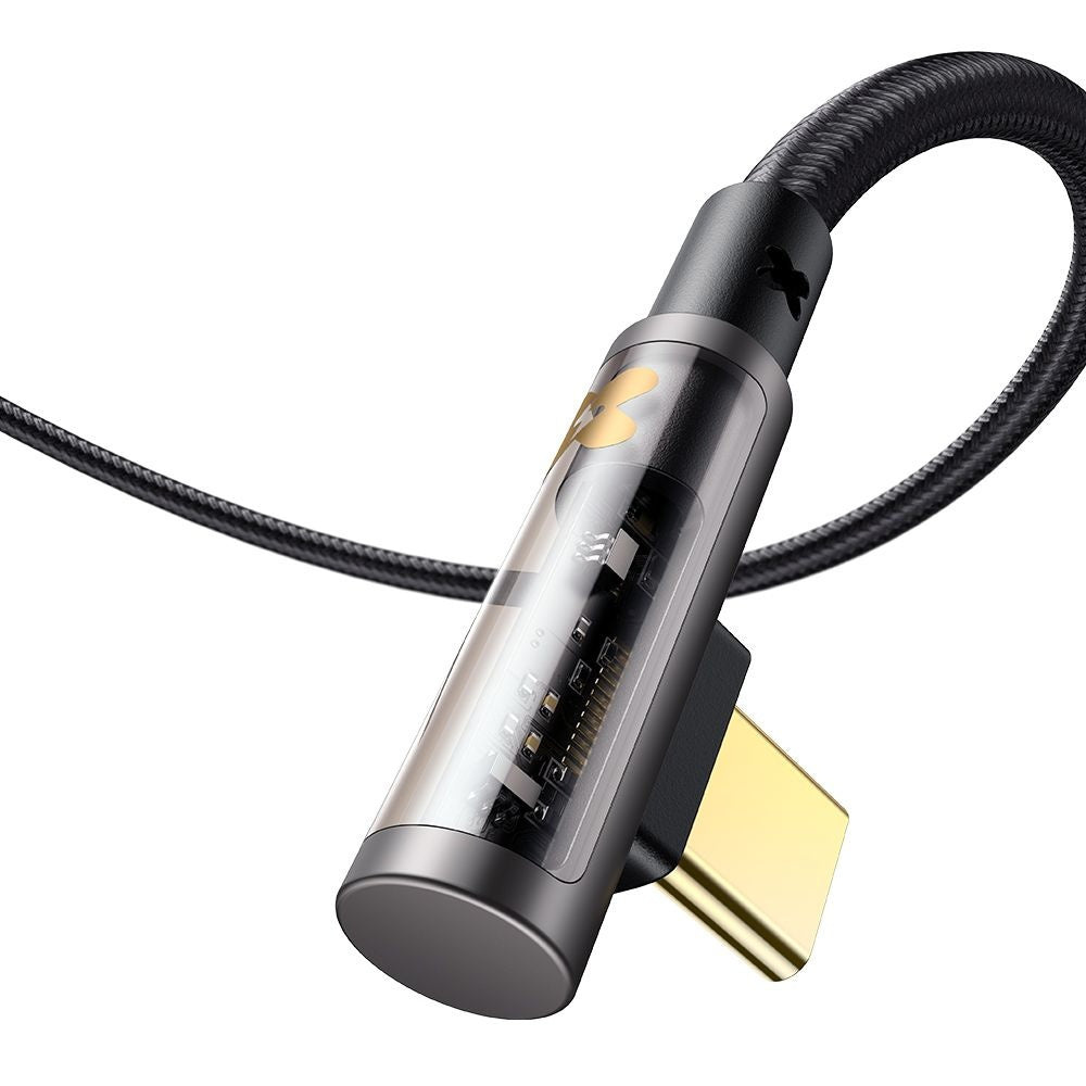 Kabel do danych i ładowania USB-C - USB-C McDodo CA-3400 Angled, 100W, 1.2m, Czarny