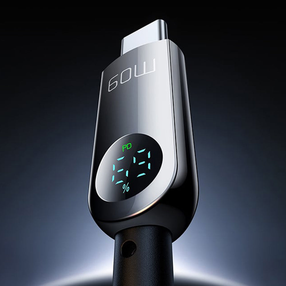 Kabel do danych i ładowania USB-C - USB-C McDodo CA-4780 Display, 60W, 1.2m, Czarny