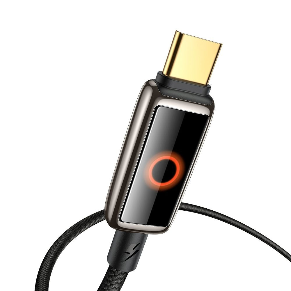 Kabel do danych i ładowania USB-C - USB-C McDodo CA-6680 Auto Power Off, 100W, 1.2m, Czarny