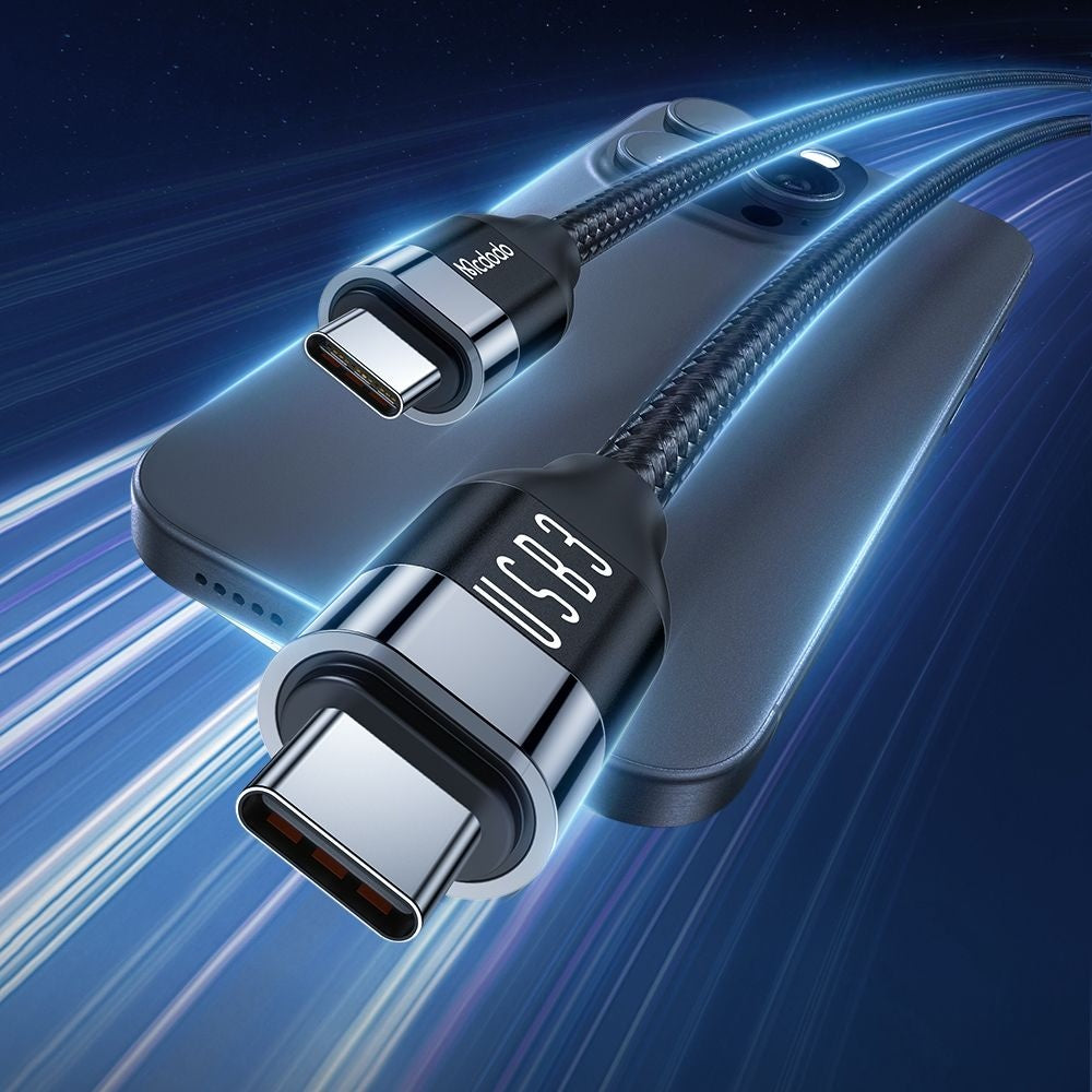 Kabel do danych i ładowania USB-C - USB-C McDodo CA-7132, 100W, 1.2m, Czarny